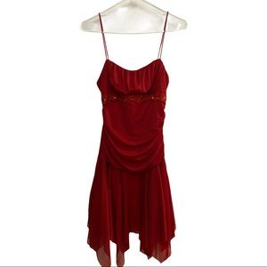 (SOLD on depop) Vintage 90s red party dress